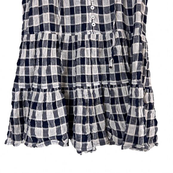 Anthropologie Pilcro Neve Tiered Blouse XS White Cotton Romantic Cottagecore - Picture 4 of 9